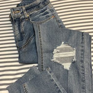 NWT wild fable super high rise distressed skinny jeans